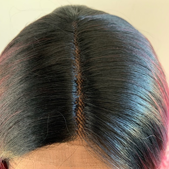 Gorgeous Red Burgundy Body Wave Lace Front Synthetic Wig - Picture 3 of 10